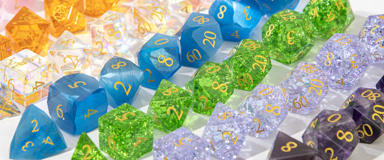 Gemstone/Glass Dice Set