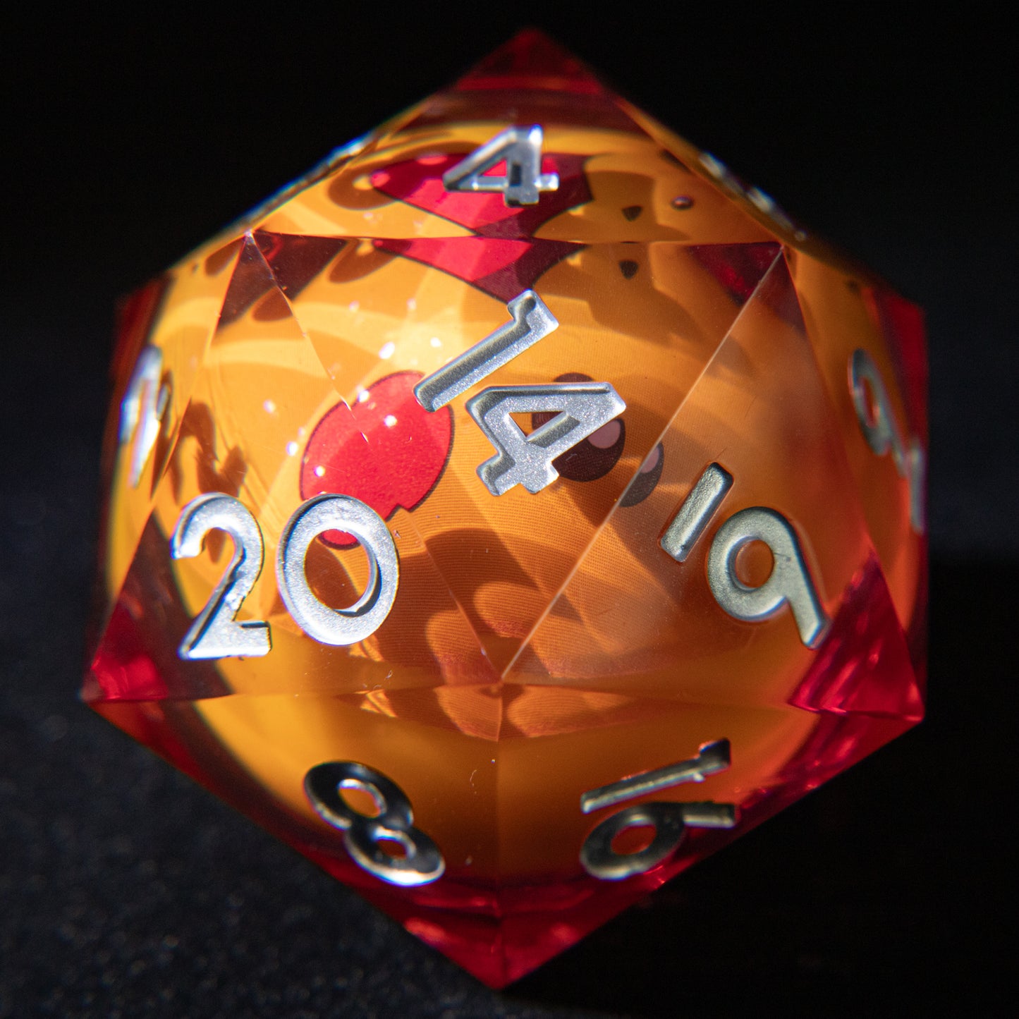D&D Multi-faceted Single Resin Dice (Orange)