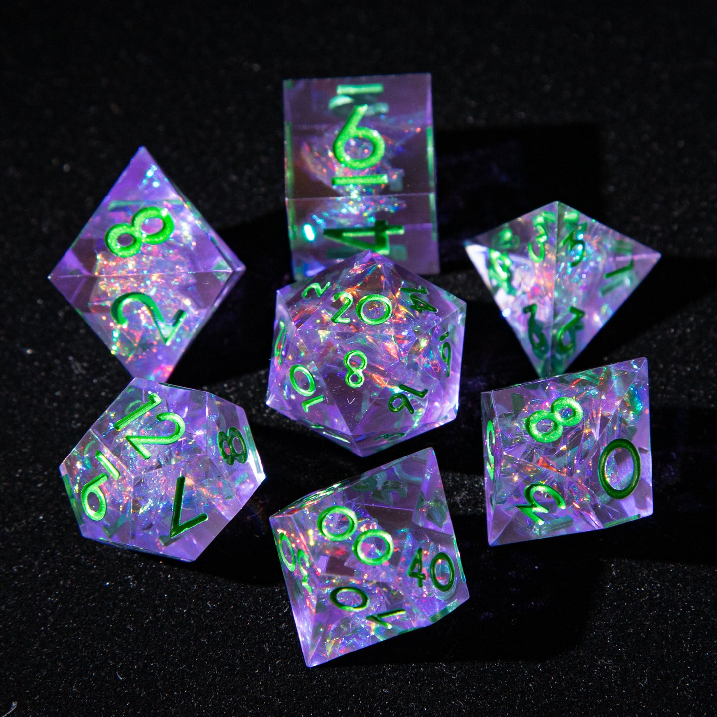 D&D Multi-faceted Resin Dice Set (Violet)