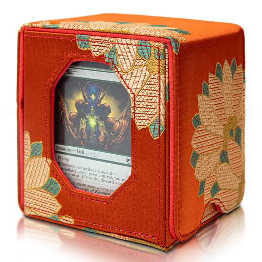 Magic Commander Deck Box Fits 100+DND (Orange)