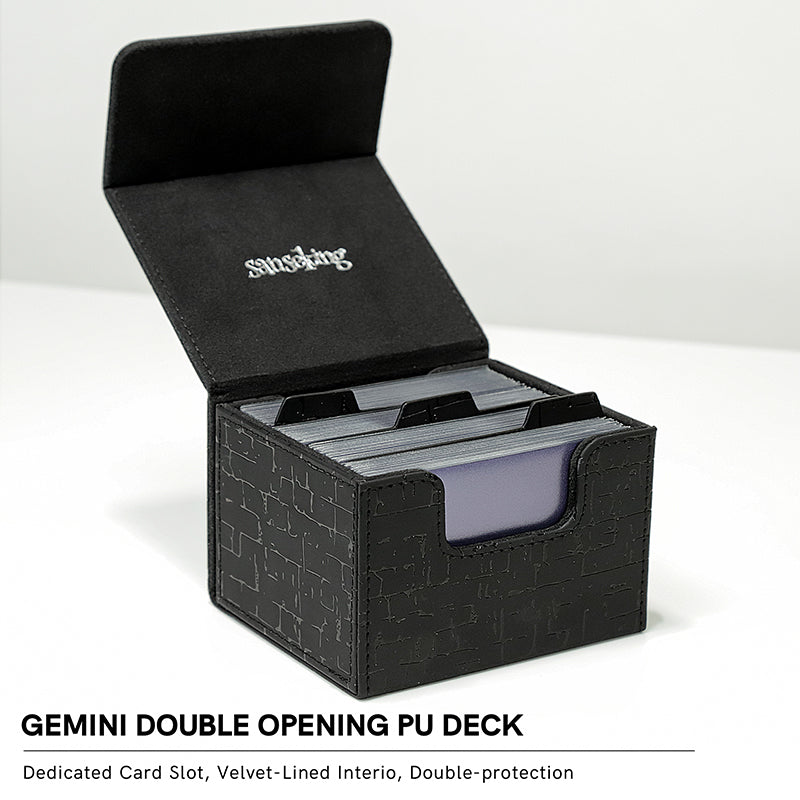 Pyramic Deck Box - Black (Includes 3 Dividers)
