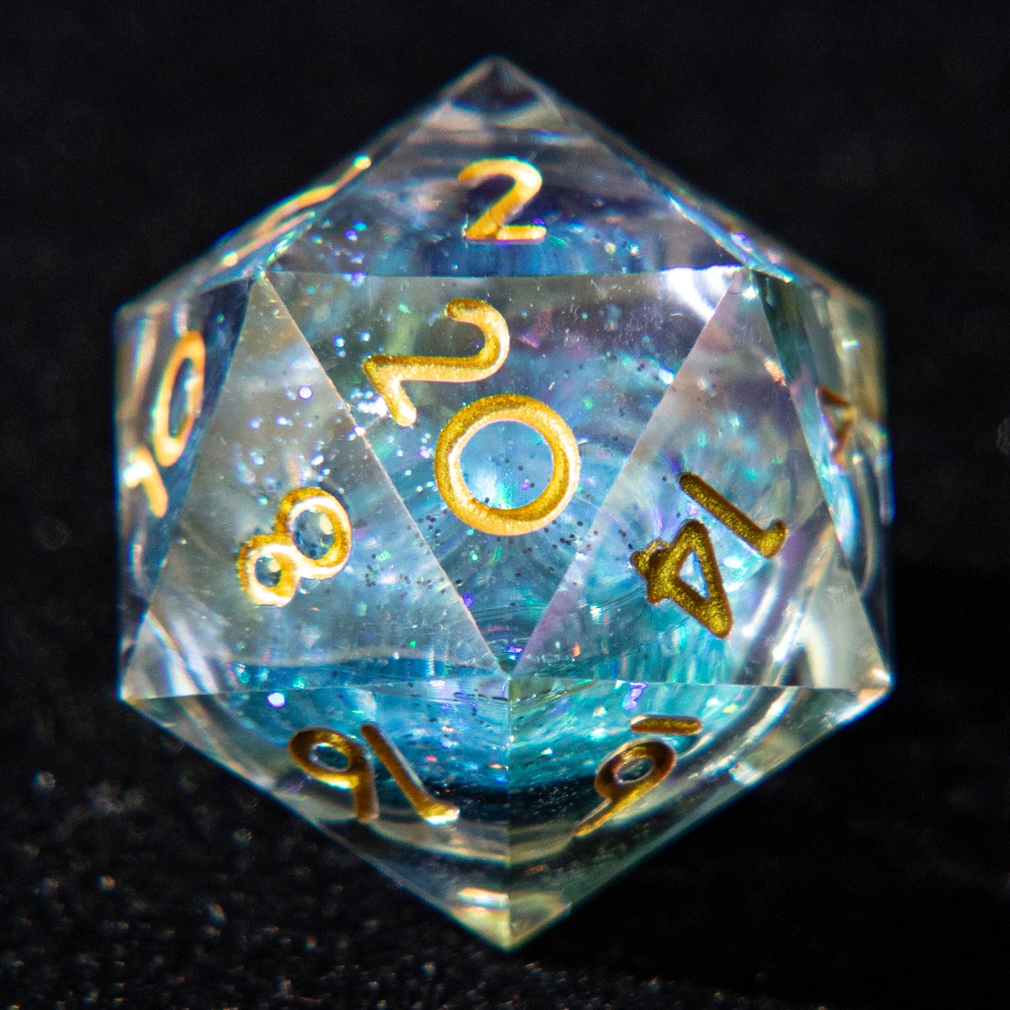 D&D Multi-faceted Resin Dice Set (Brilliant and Golden)