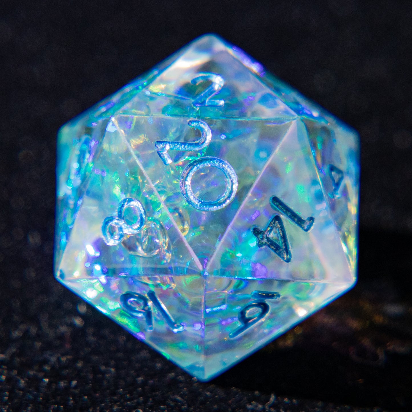 D&D Multi-faceted Resin Dice Set (Brilliant and Blue)