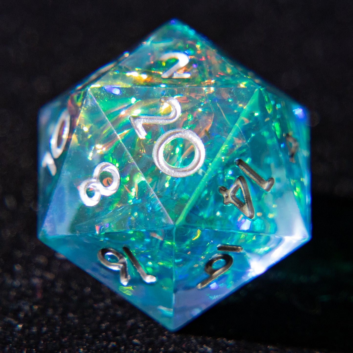 D&D Multi-faceted Resin Dice Set (Ice Blue)