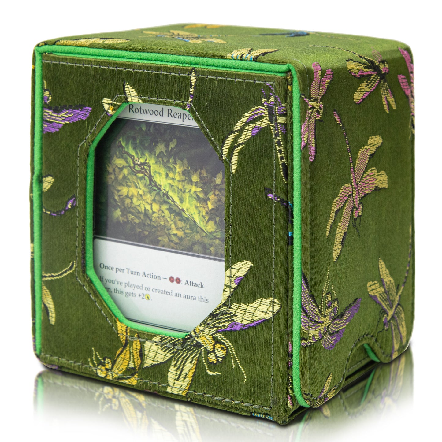 Sanseking Deck Box for MTG Trading Card Storage Box fits 100+ DND(Dark Green)