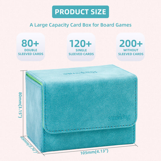 Magic Deck Box for MTG (Horizontal,Cyan)