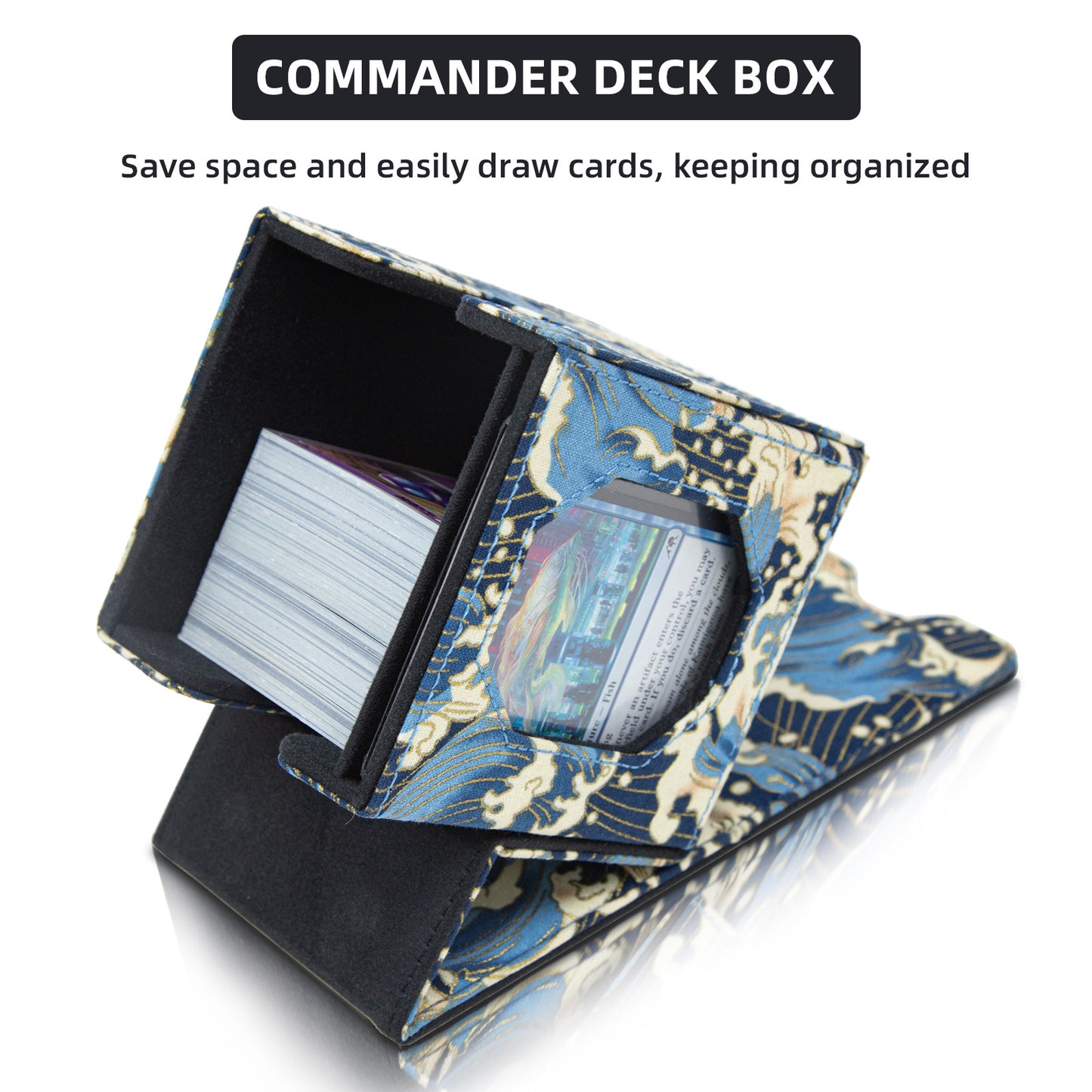 Magic Commander Deck Box Fits 100+DND (Blue)