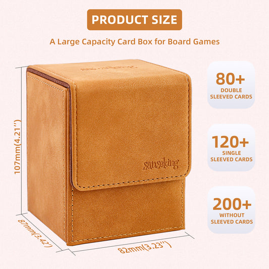 Magic Deck Box for MTG (Vertical,Brown)