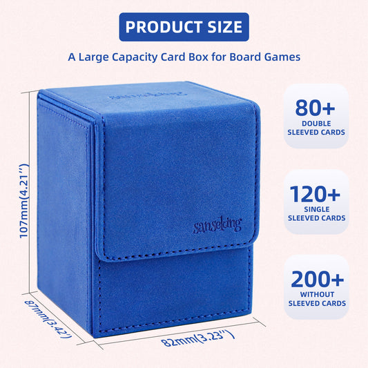 Magic Deck Box for MTG (Vertical,Dark Blue)