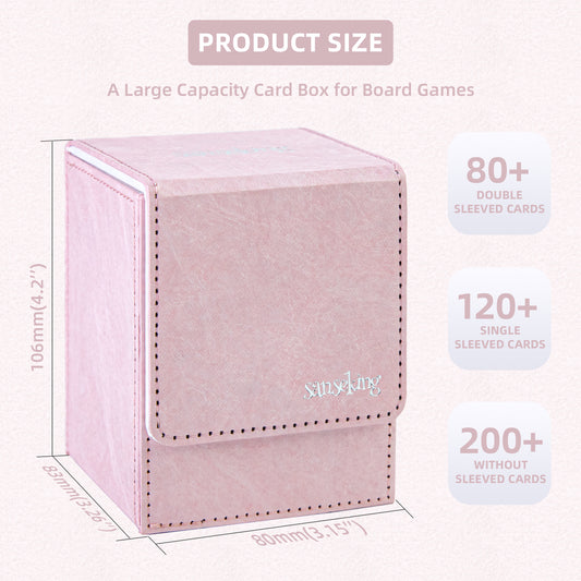 Magic Deck Box Fits 100+ yvek® (Vertical,Pink)