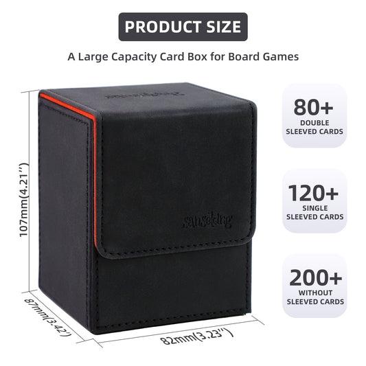 Magic Deck Box for MTG (Vertical,Black)