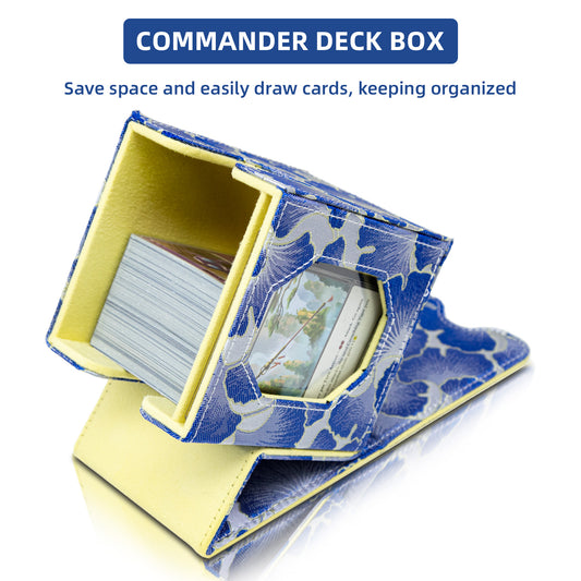 Boîte de rangement pour decks Magic Commander pouvant contenir plus de 100 cartes D&D (Bleu ciel)