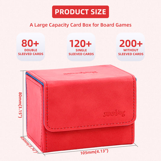 Magic Deck Box for MTG (Horizontal,Red)