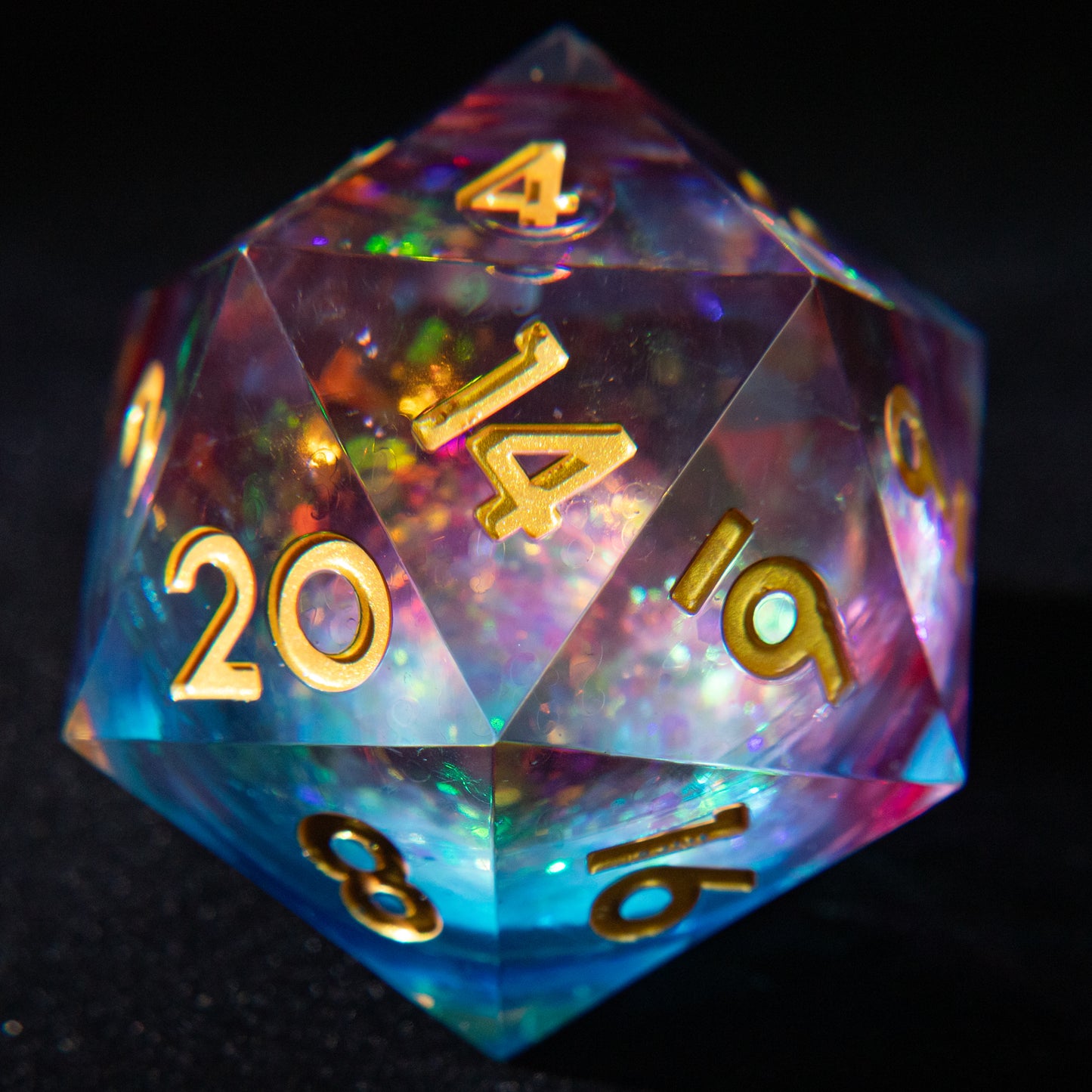 D&D Multi-faceted Single Resin Dice (Purple)