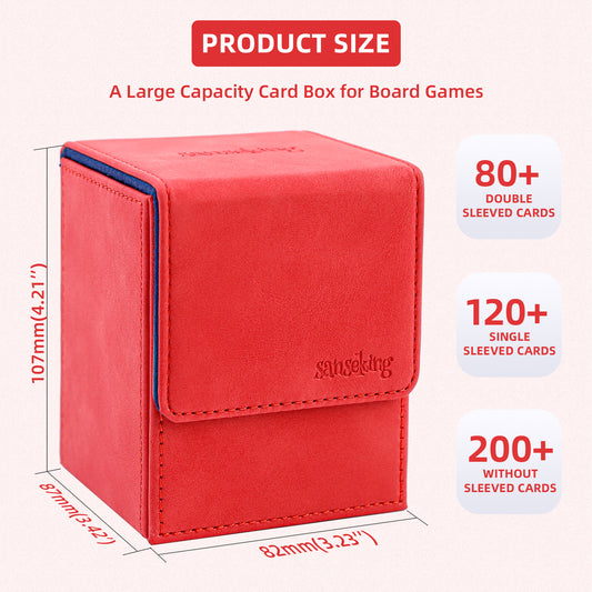 Magic Deck Box for MTG (Vertical,Red)
