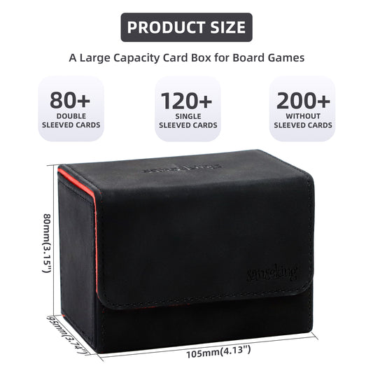 Magic Deck Box for MTG (Horizontal,Black)