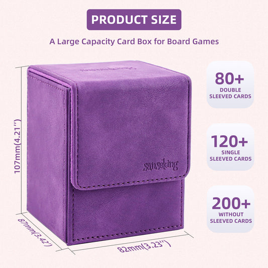 Magic Deck Box for MTG (Vertical,Purple)