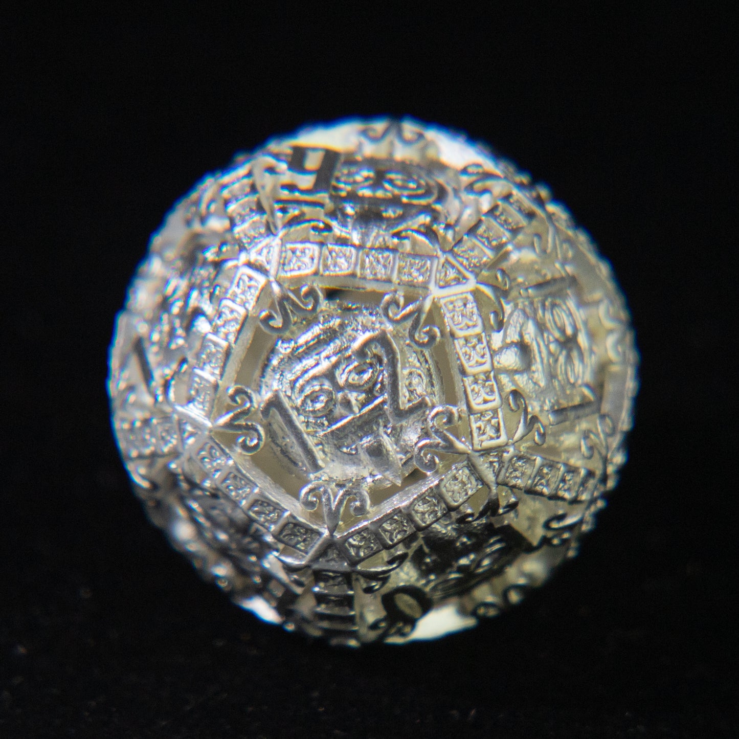 D&D Hollowed Metal Dice Set Cthulhu (Circle)