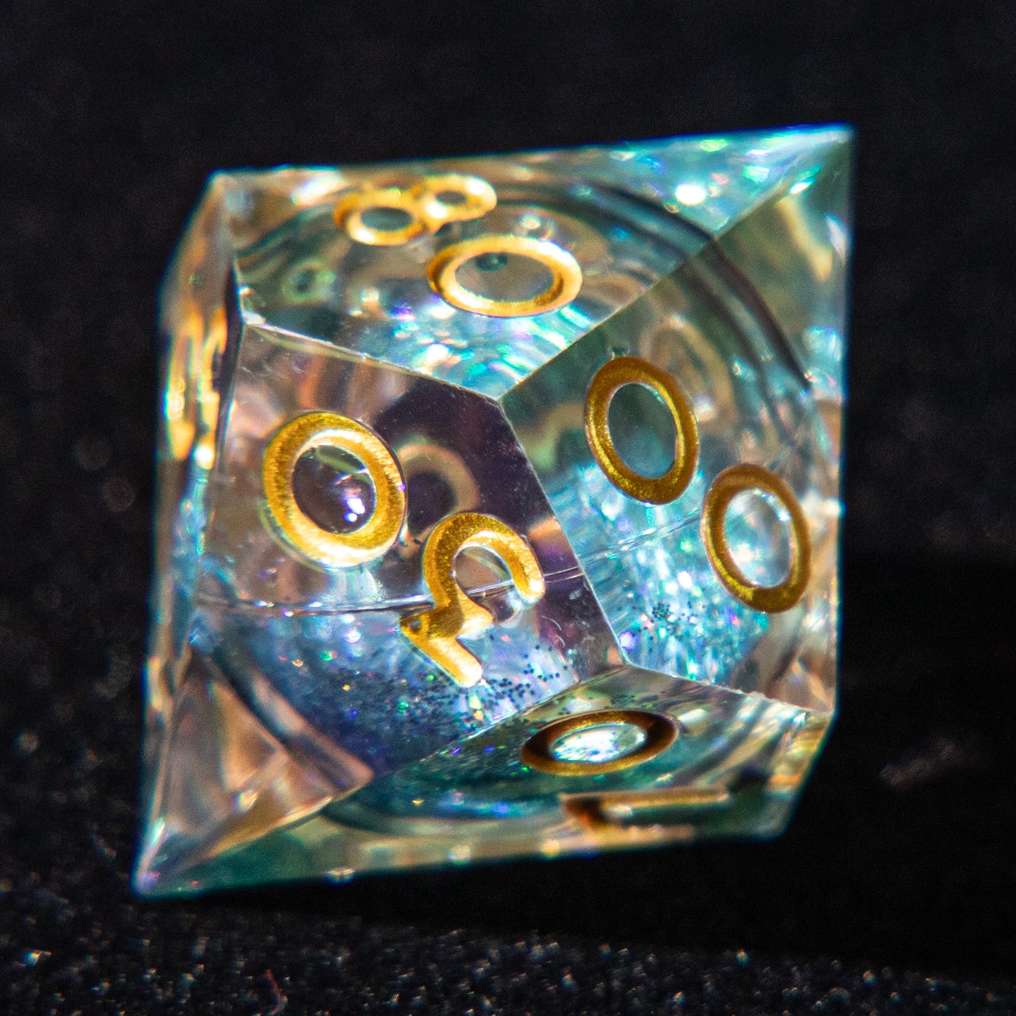 D&D Multi-faceted Resin Dice Set (Rainbow Colors)