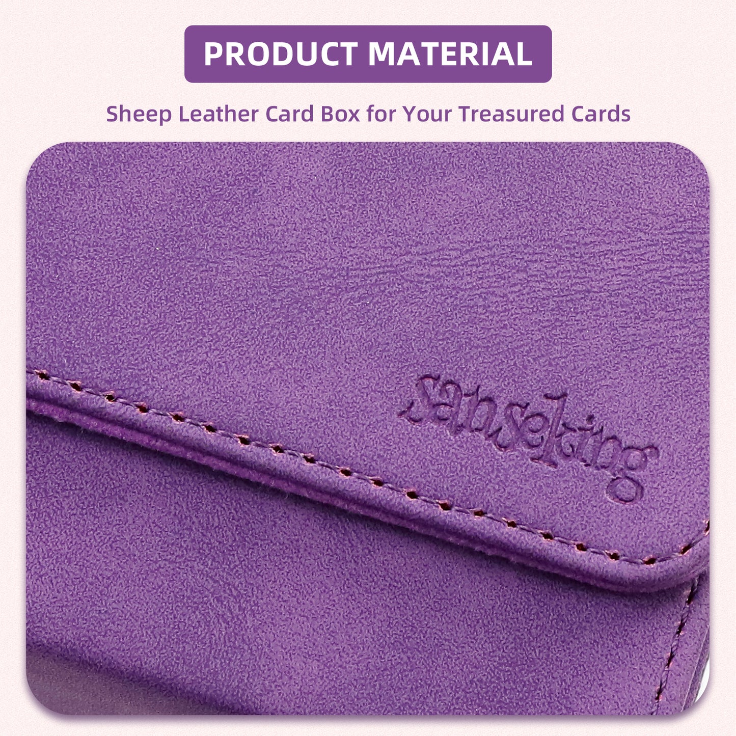 Sanseking Magic Card Deck Box for MTG (Horizontal,Purple)