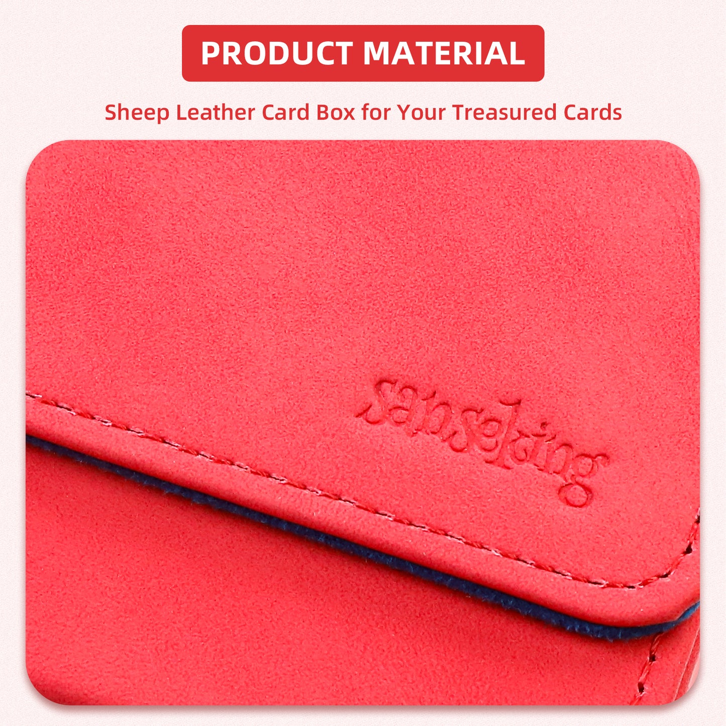 Sanseking Magic Card Deck Box for MTG (Horizontal,Red)