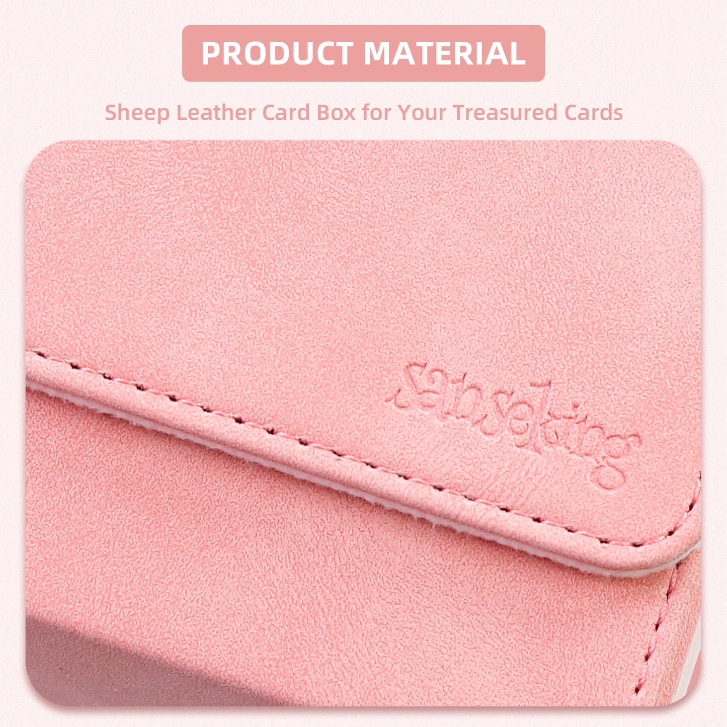 Sanseking Magic Card Deck Box for MTG (Horizontal,Pink)