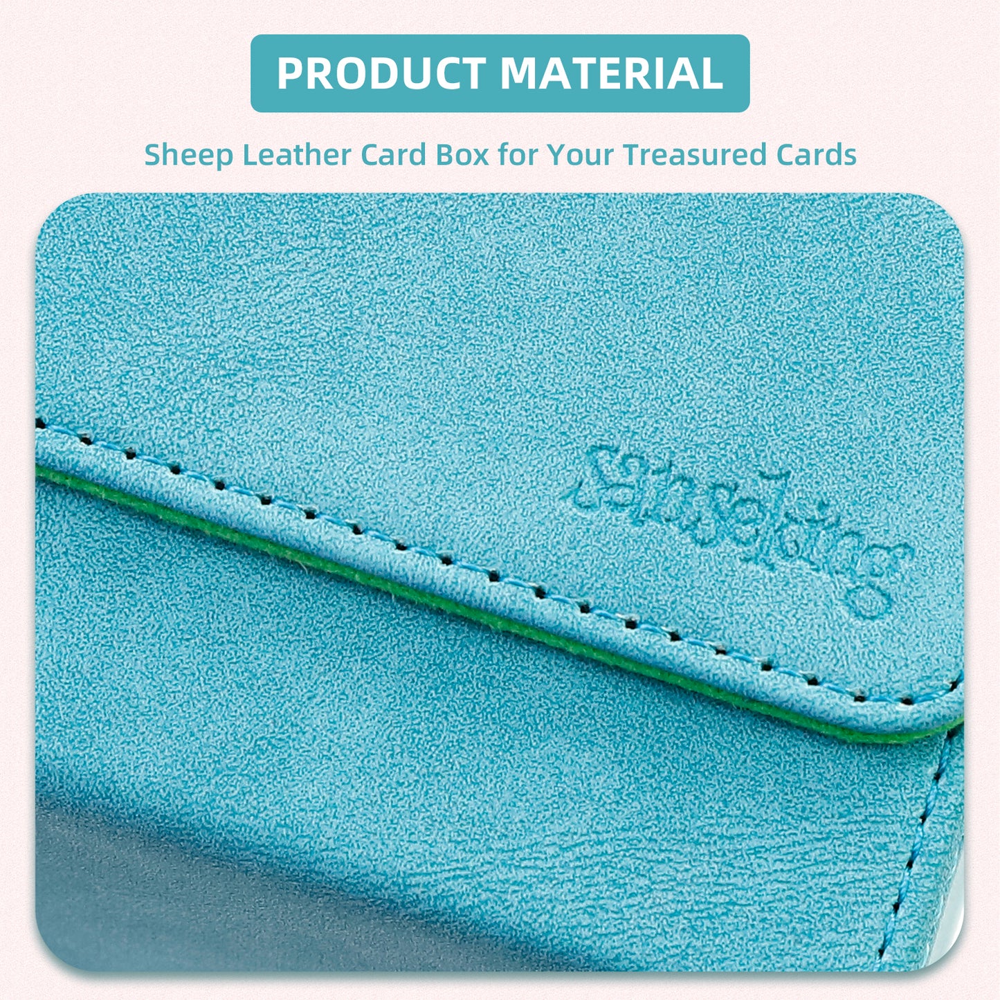 Sanseking Magic Card Deck Box for MTG (Horizontal,Cyan)