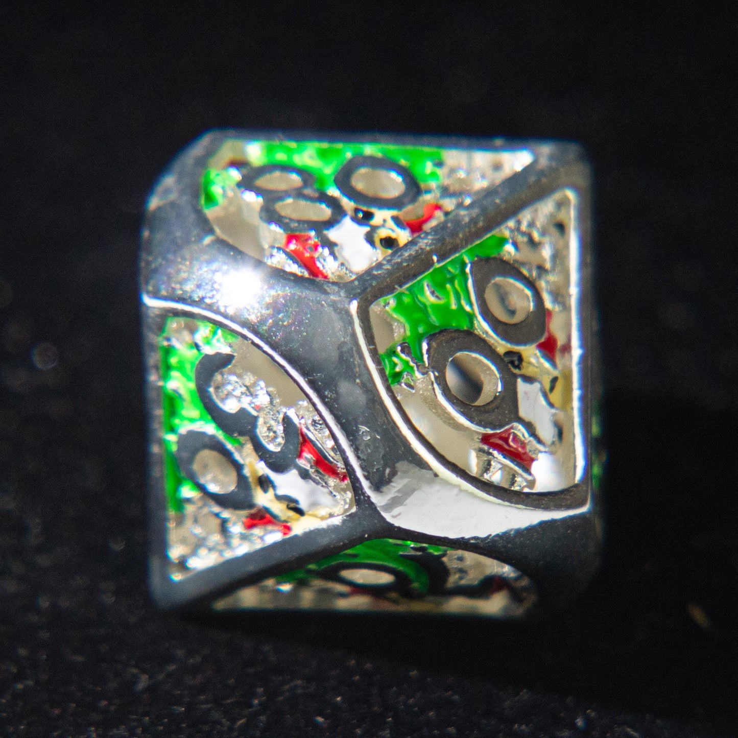 D&D Hollowed Metal Dice Set Cthulhu (Green)