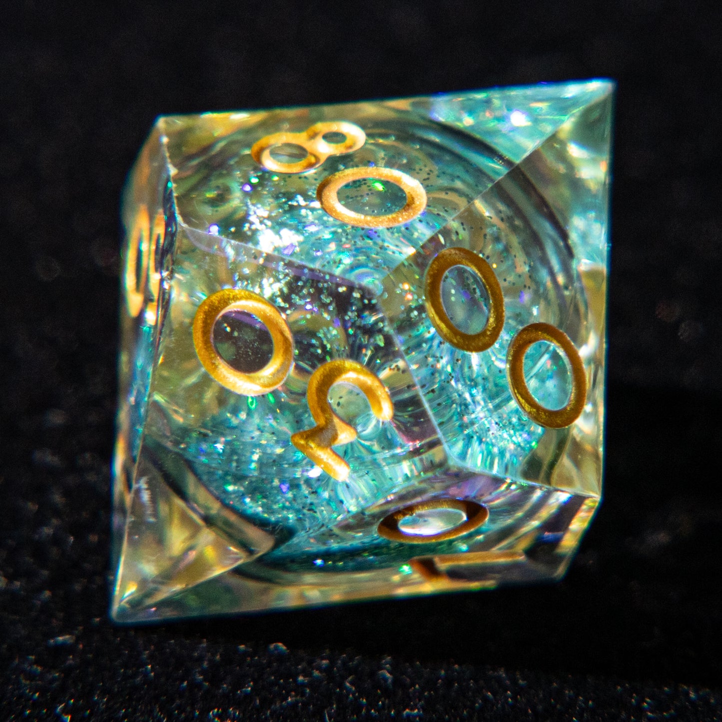 D&D Multi-faceted Resin Dice Set (Brilliant and Golden)