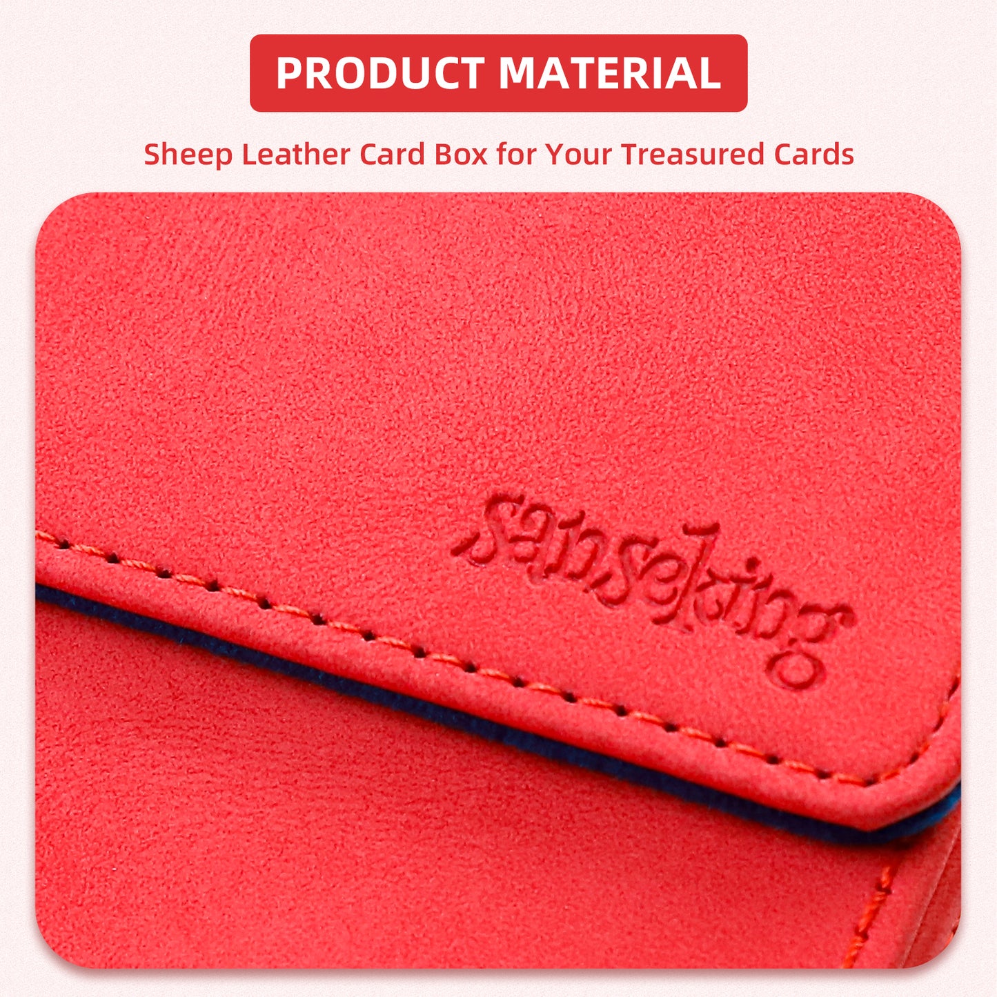 Magic Deck Box for MTG (Vertical,Red)