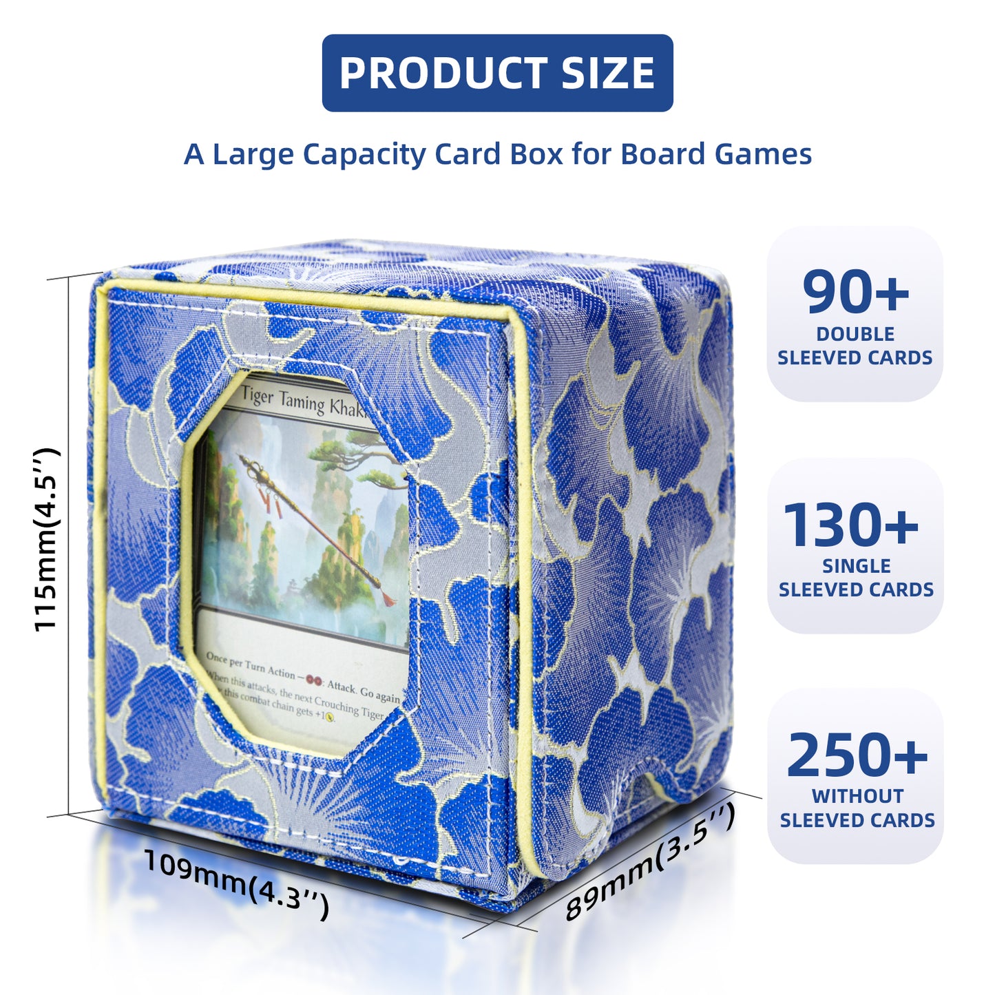 Magic Commander Deck Box Fits 100+ DND (Sky Blue)