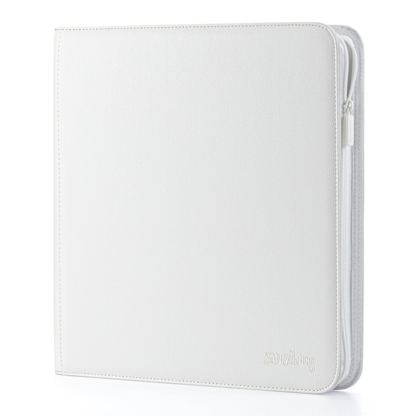 White Plaid 4/9/12-Pocket PU Binder