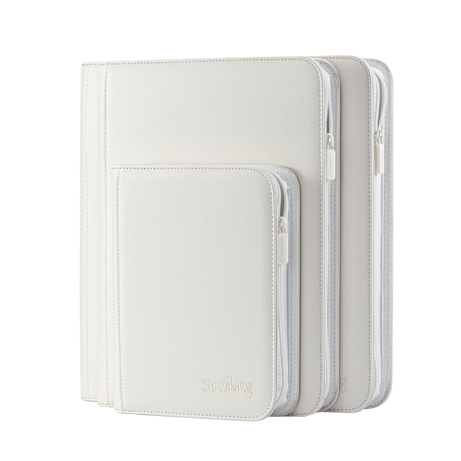 4/9/12-Pocket PU Card Binder – White | Premium Trading Card Album