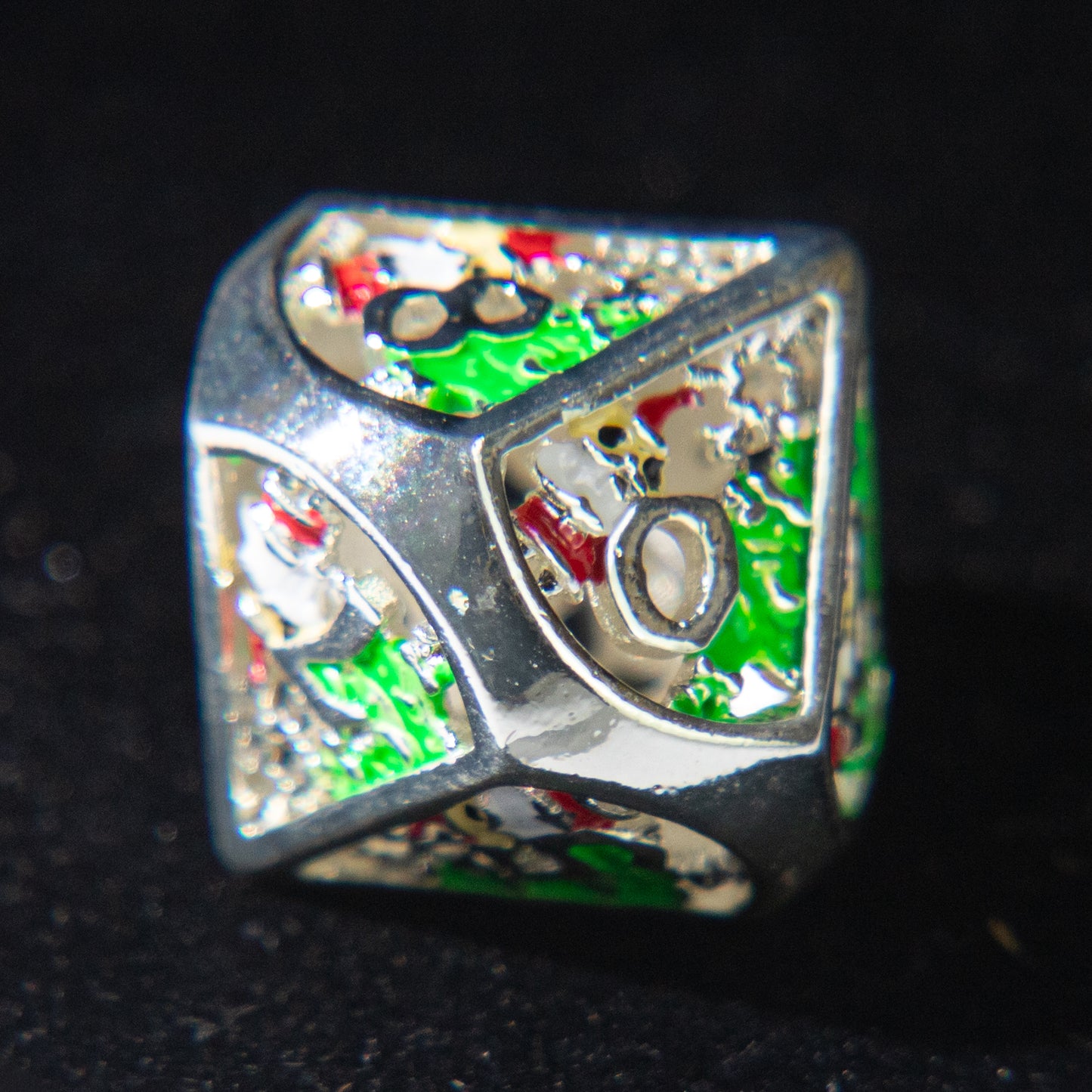 D&D Hollowed Metal Dice Set Cthulhu (Green)