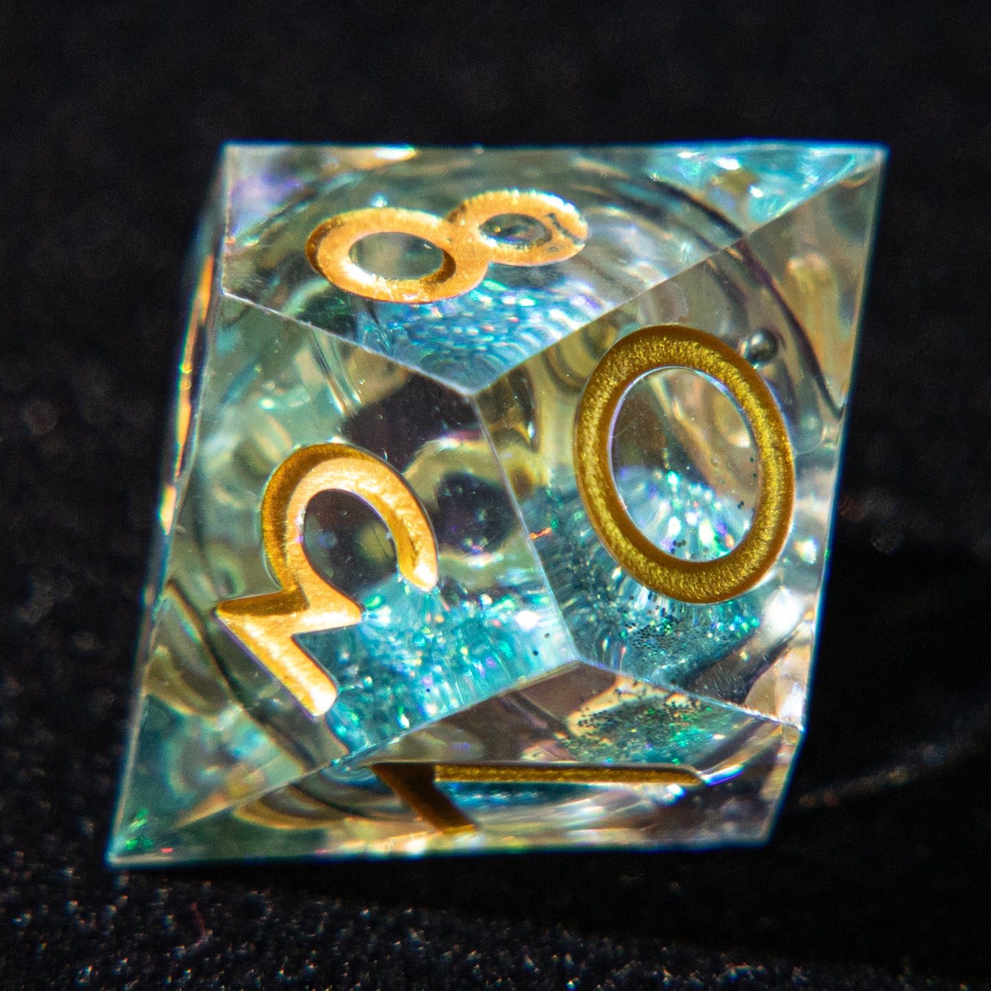 D&D Multi-faceted Resin Dice Set (Rainbow Colors)