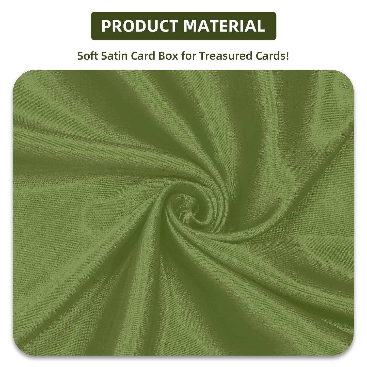 Sanseking Deck Box for MTG Trading Card Storage Box fits 100+ DND(Dark Green)