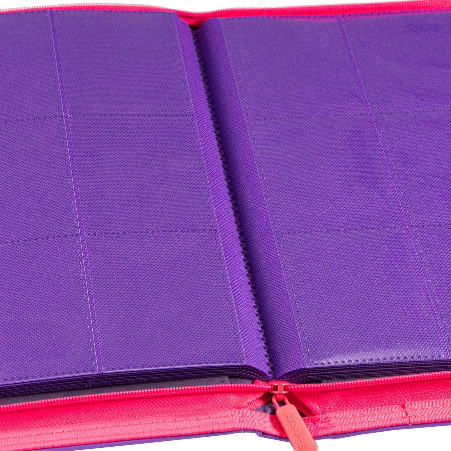Coral Binder Series - PU Leather Zipper 9-Pocket Coral Purple