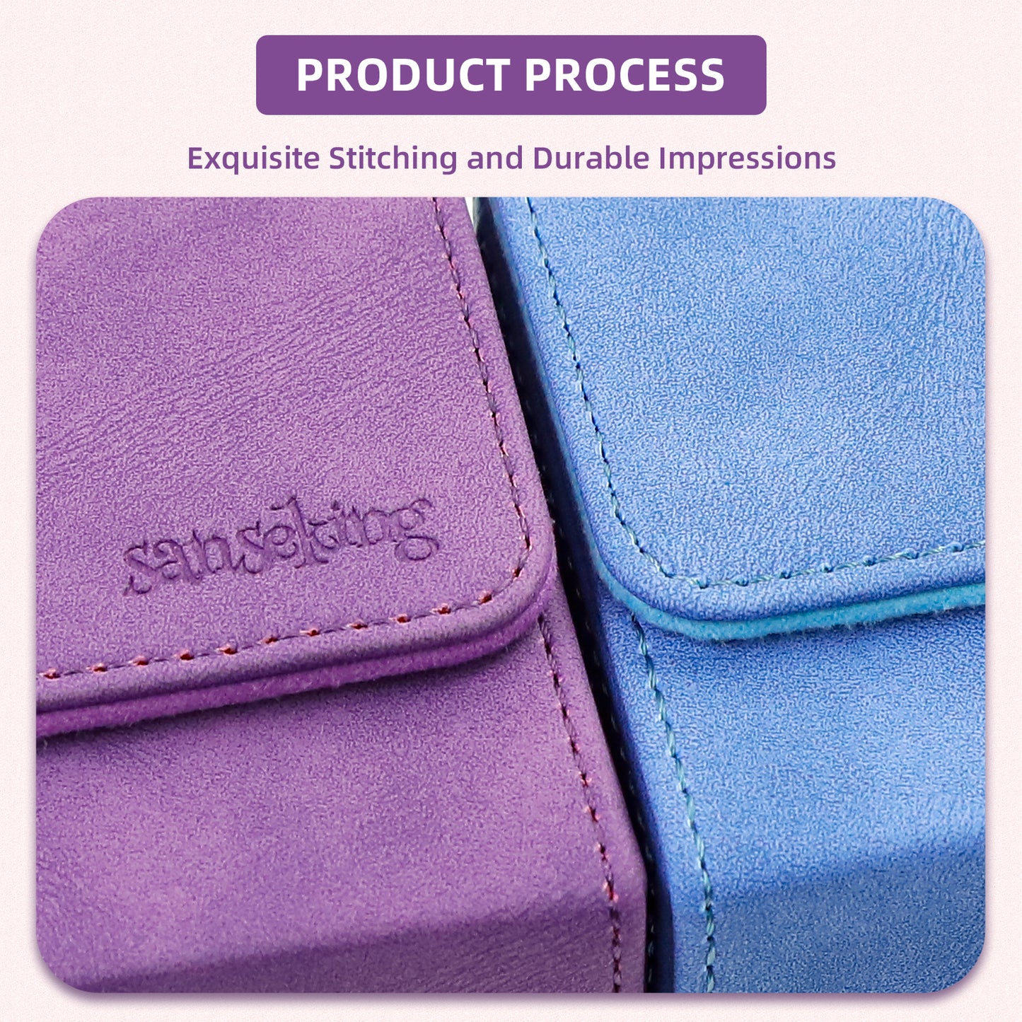 Sanseking Magic Card Deck Box for MTG (Horizontal,Purple)