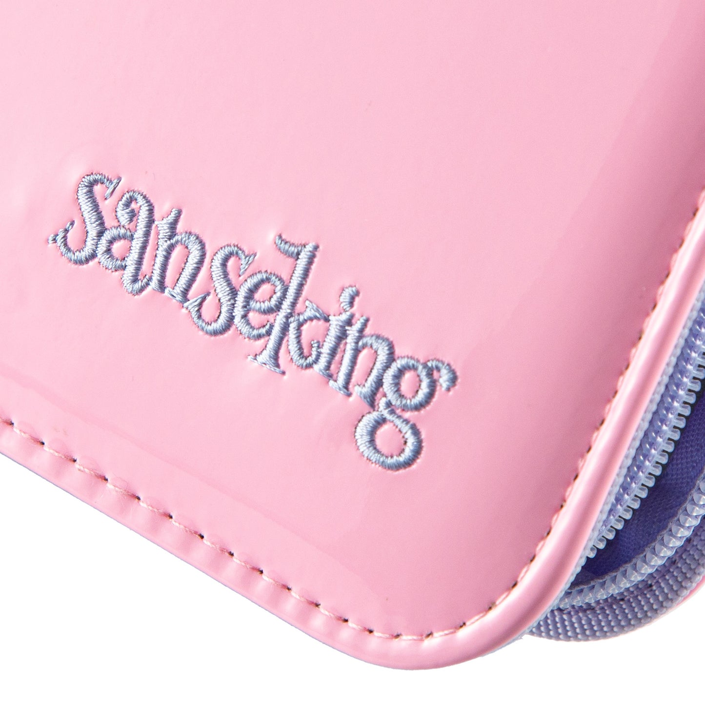 Coral Binder Series - PU Leather Zipper 9-Pocket Coral Pink