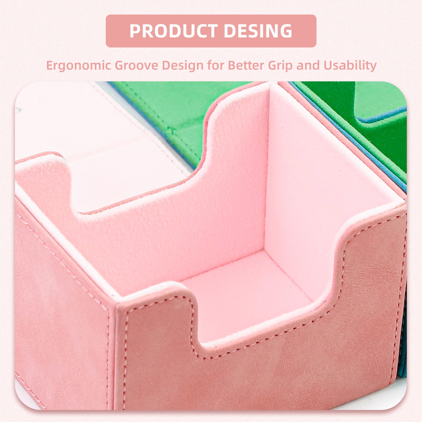 Sanseking Magic Card Deck Box for MTG (Horizontal,Pink)