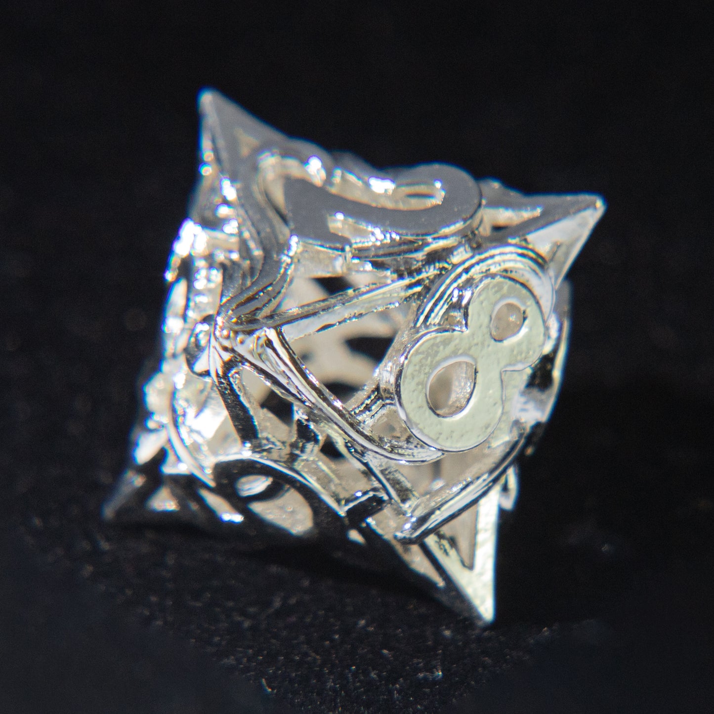 D&D Hollowed Metal Dice Set Cthulhu (White)