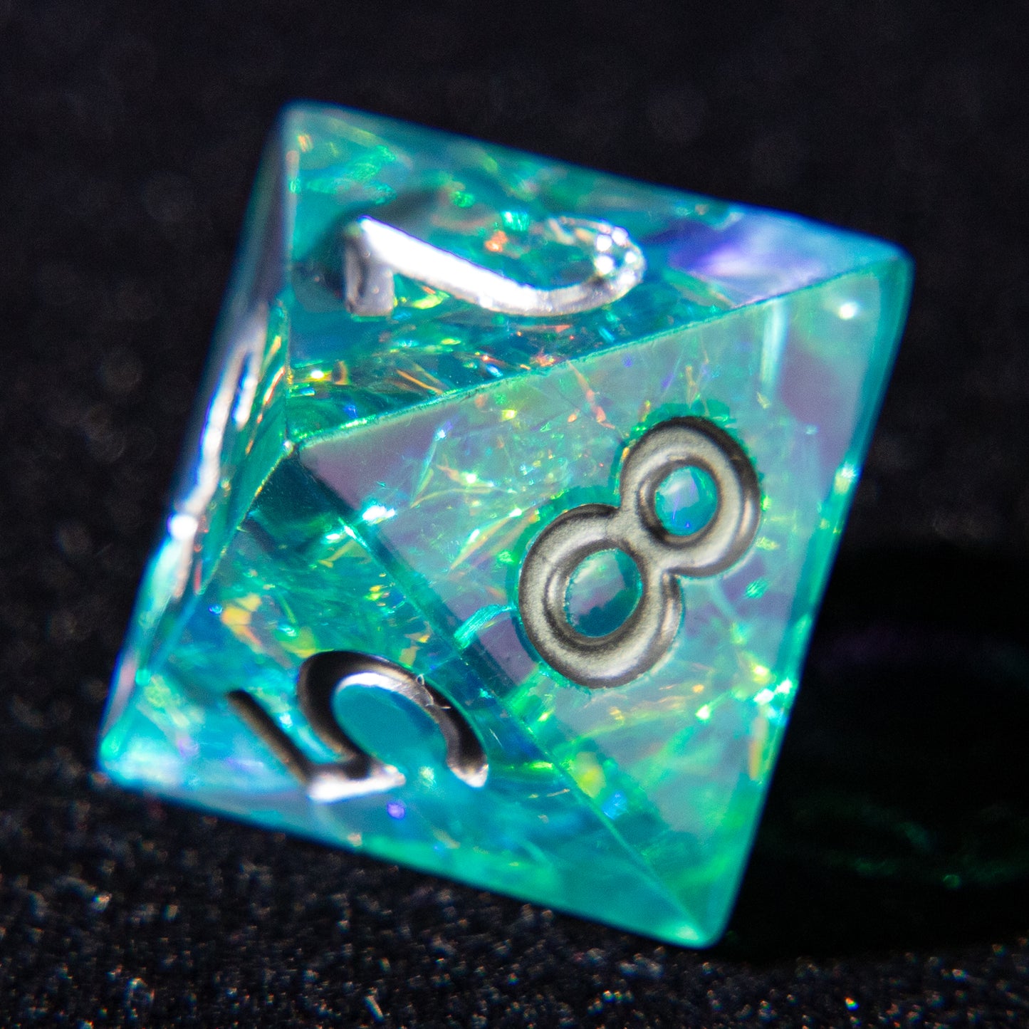 D&D Multi-faceted Resin Dice Set (Ice Blue)