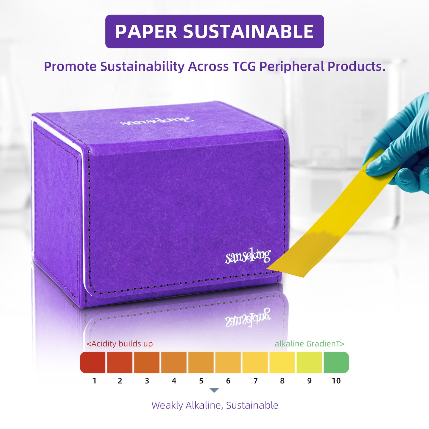 Magic Deck Box Fits 100+ yvek® (Horizontal,Purple)