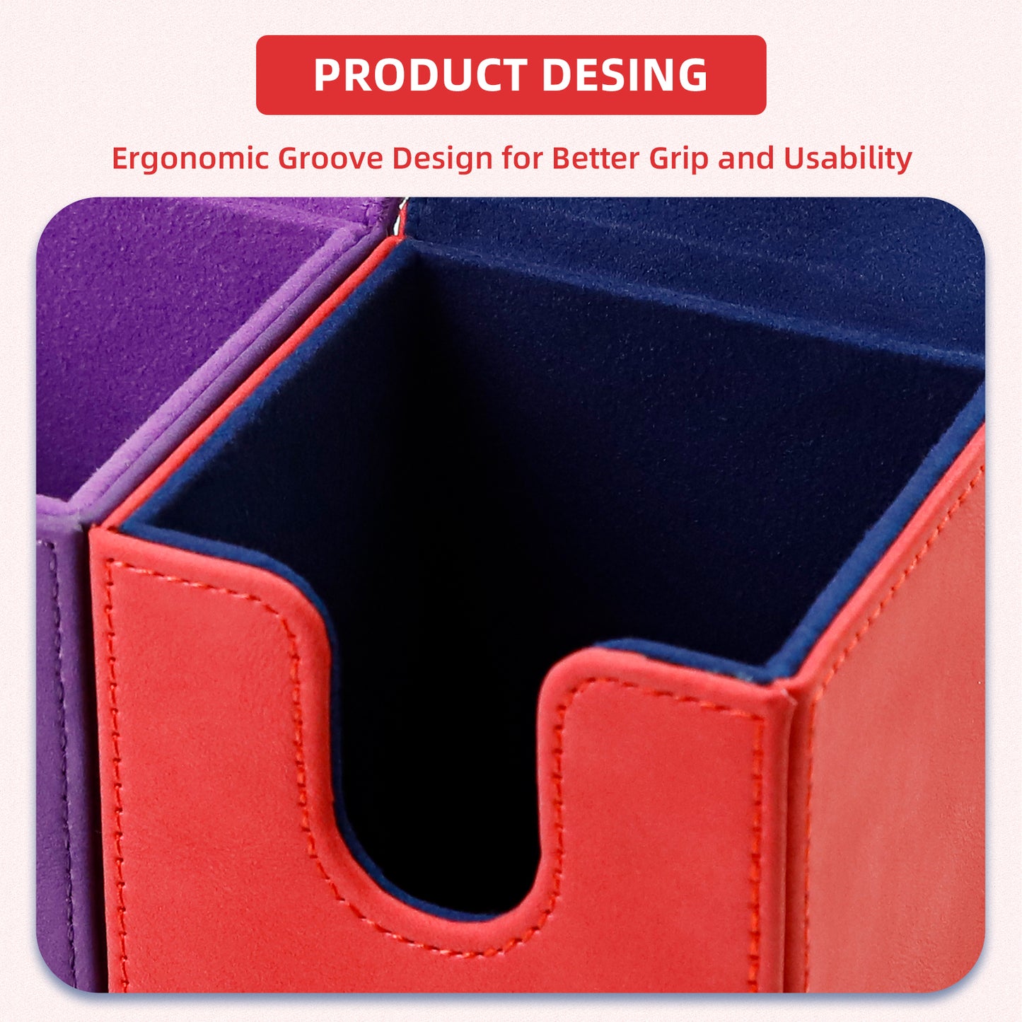 Magic Deck Box for MTG (Vertical,Red)