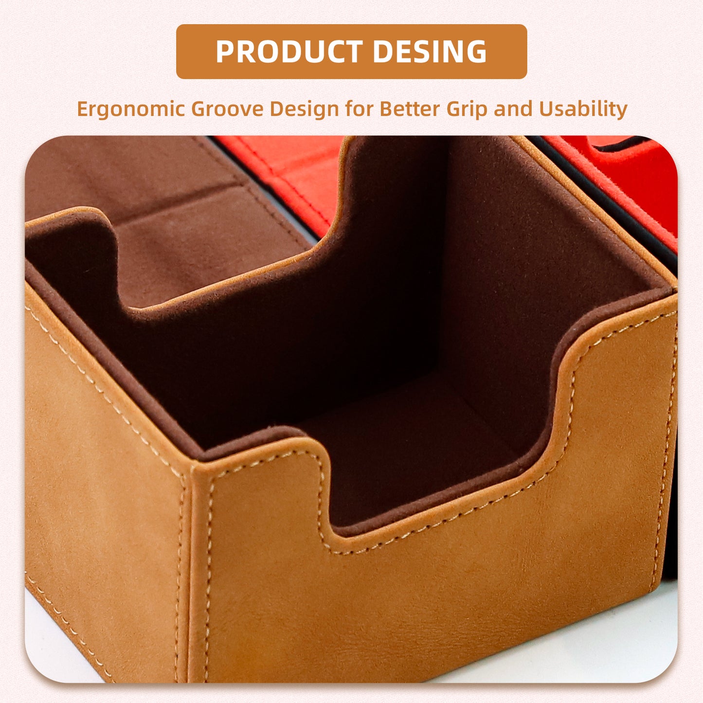 Sanseking Magic Card Deck Box for MTG (Horizontal,Brown)