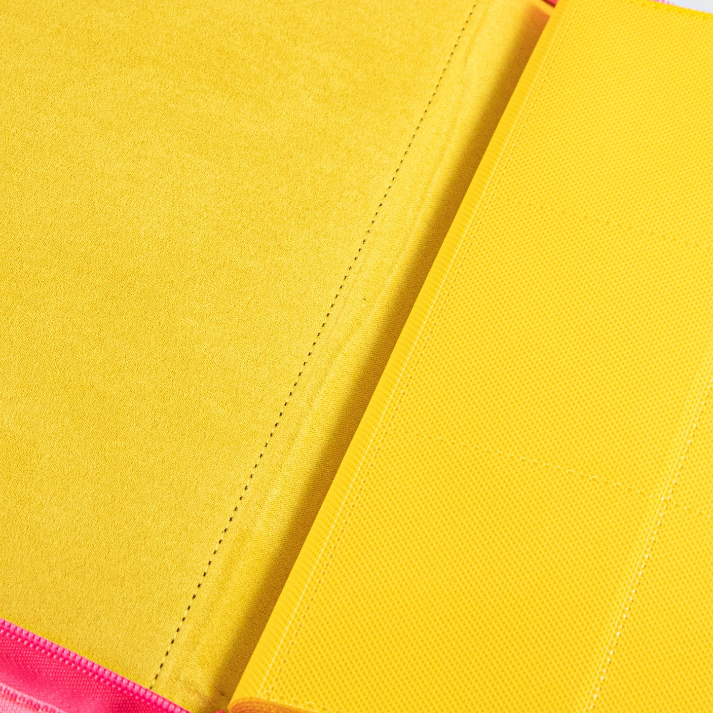 Coral Binder Series PU Leather Zipper 9-Pocket Coral Yellow