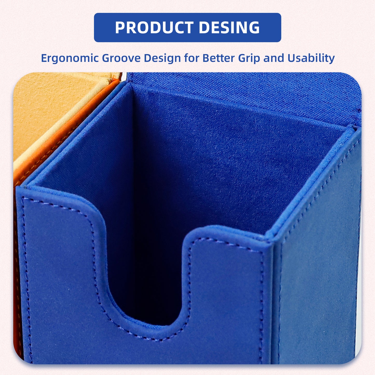 Magic Deck Box for MTG (Vertical,Dark Blue)