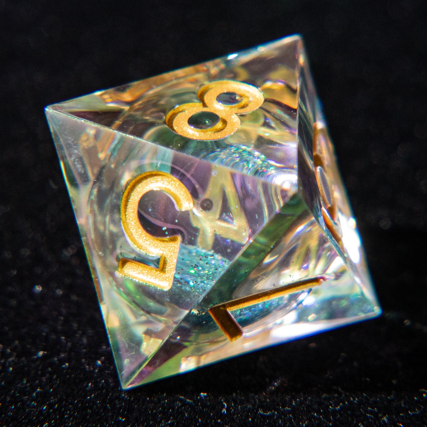 D&D Multi-faceted Resin Dice Set (Rainbow Colors)