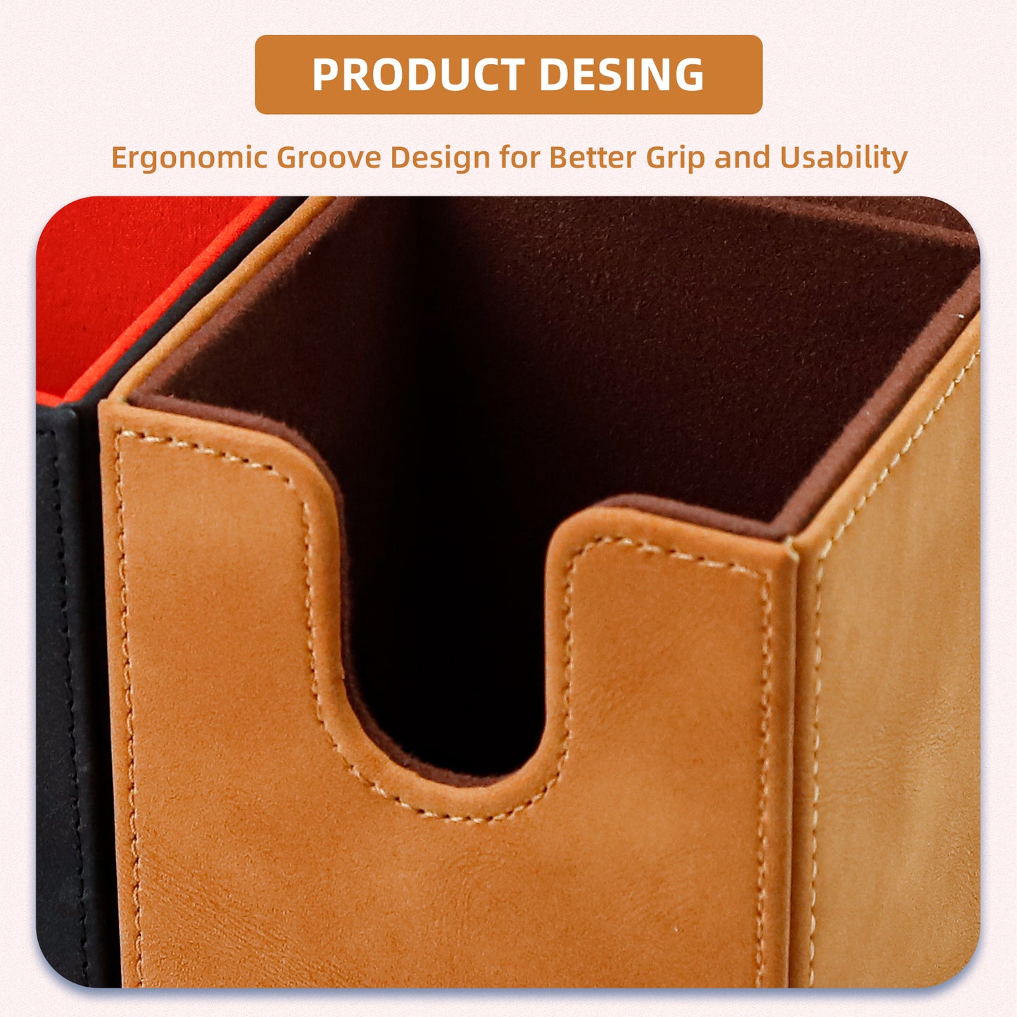 Magic Deck Box for MTG (Vertical,Brown)