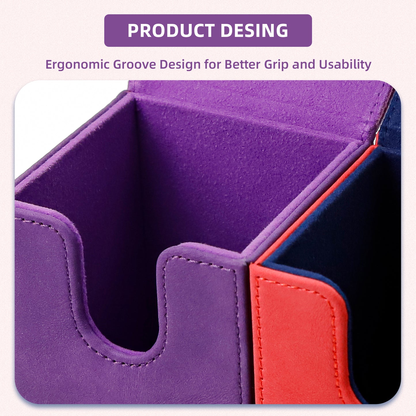 Magic Deck Box for MTG (Vertical,Purple)